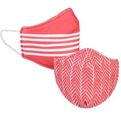Katydid Red And White Reversible Face Mask Game Day Collection