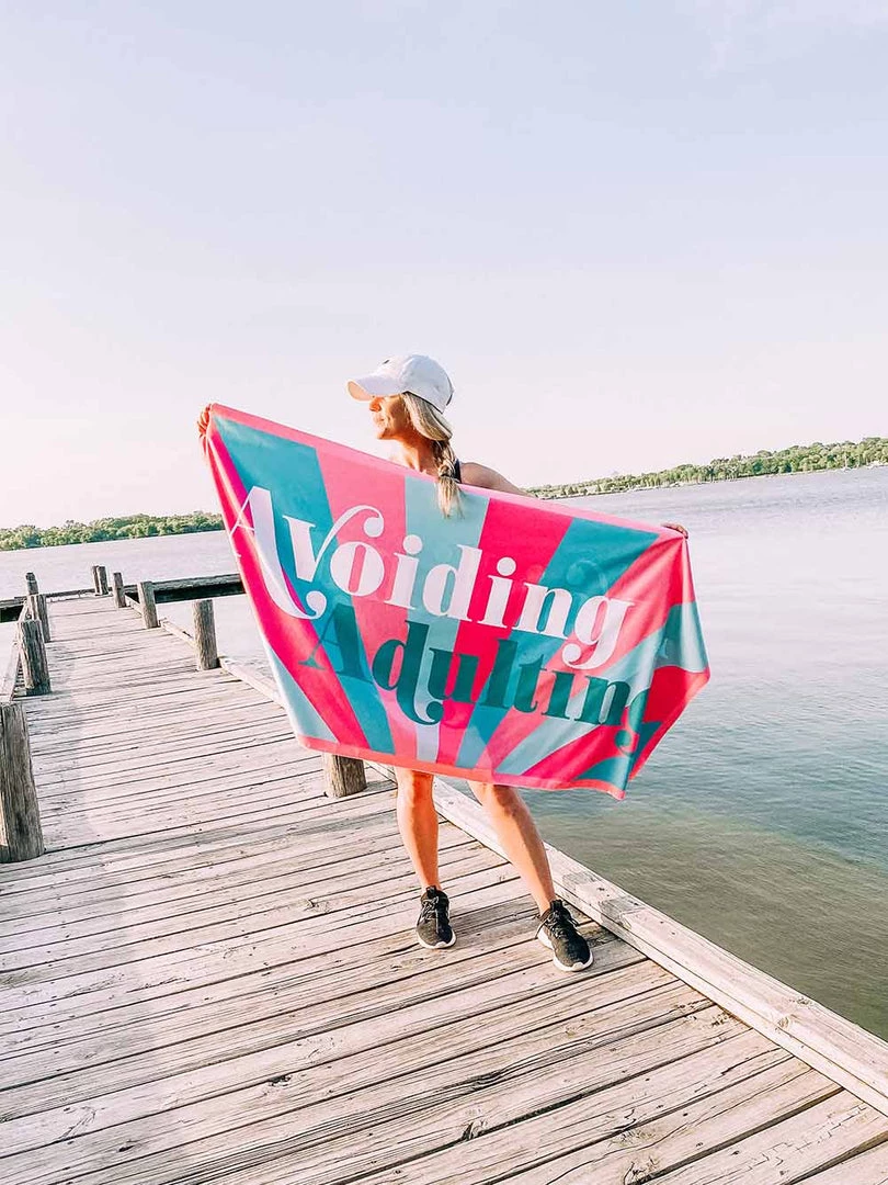 Katydid Avoiding Adulting Quick Dry Beach Towels