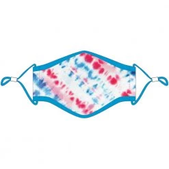 Katydid KIDS Red, White, Blue Tie Dye Fashion Face Masks With Lanyard Tie Dye Collection