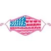 Katydid State Love Collection American Flag Fashion Face Masks With Lanyard