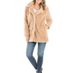 Katydid Fall & Winter Teddy Sherpa Jacket Or Coat With Pockets
