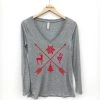 Katydid Holiday Collection Christmas Arrows Long Sleeve T-Shirt