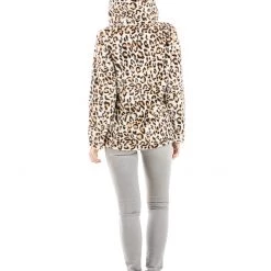 Katydid Fall & Winter Leopard Faux Fur Fleece Pullover W/ Hoodie