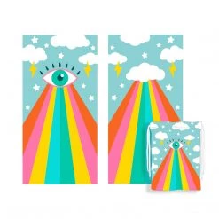Katydid Evil Eye Quick Dry Beach Towel