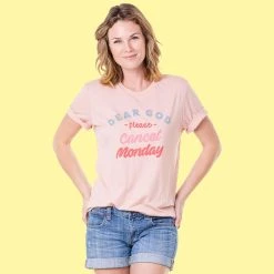 Katydid Dear God Please Cancel Monday Graphic T-Shirts