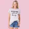 Katydid Hold My Drink I Gotta Pet This Dog Graphic Tees
