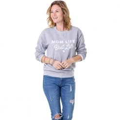 Katydid Mom Life Collection Mom Life Best Life Women's Sweatshirts