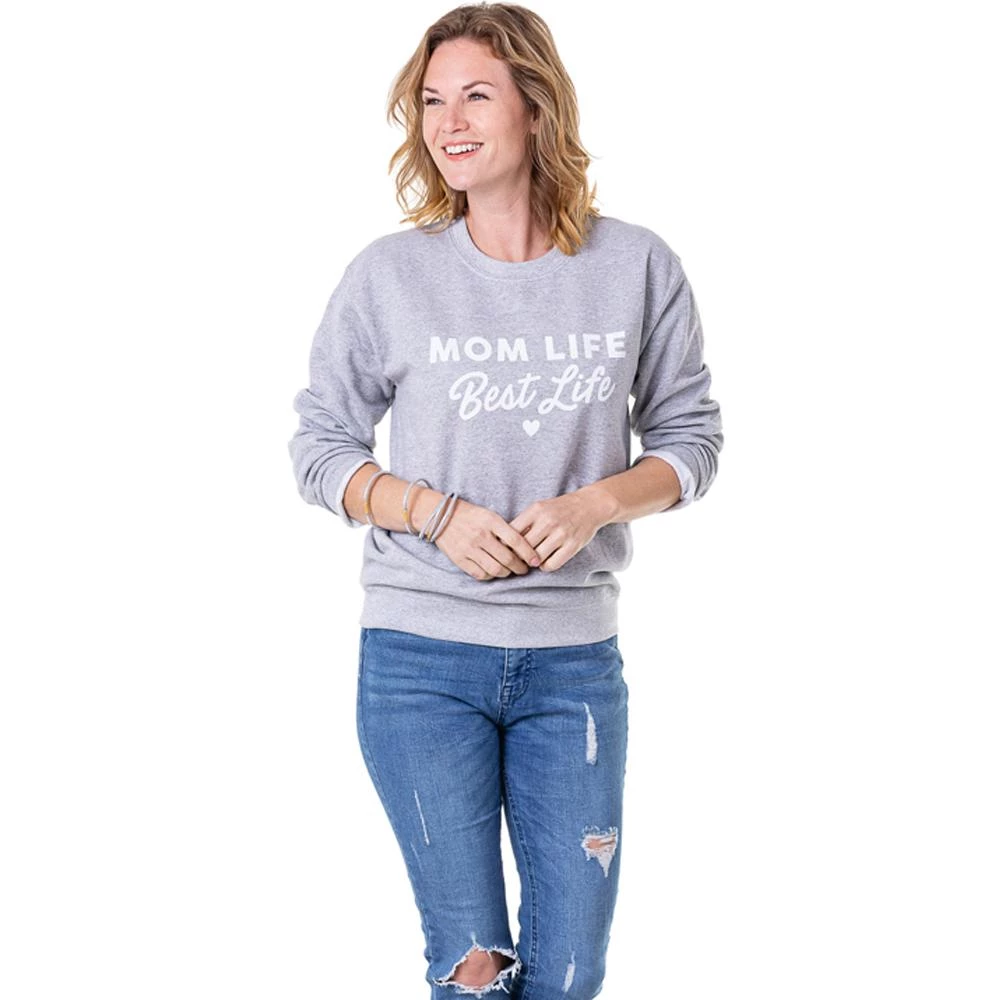 Katydid Mom Life Collection Mom Life Best Life Women's Sweatshirts