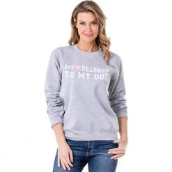 Katydid My Heart Belongs To My Dog Women's Sweatshirts