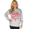 Katydid Hot Mess Blessed And Christmas Obsessed Women's Sweatshirt