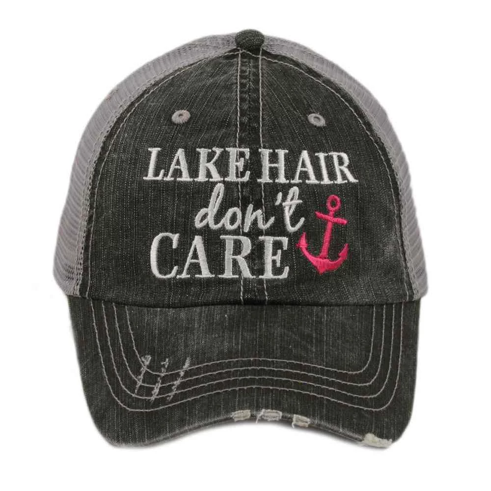 Katydid Lake Hair Don't Care Trucker Hat Vacay Getaway Collection