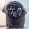 Katydid Lake Hair Don't Care Trucker Hat Vacay Getaway Collection