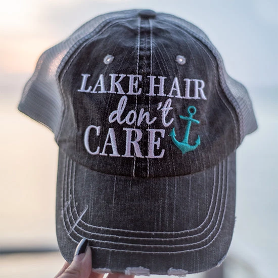 Katydid Lake Hair Don't Care Trucker Hat Vacay Getaway Collection