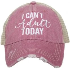 Katydid I Can't Adult Today Trucker Hat Weekend Vibes Collection