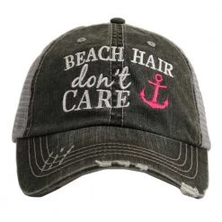 Katydid Vacay Getaway Collection Beach Hair Don't Care Trucker Hat With Anchor