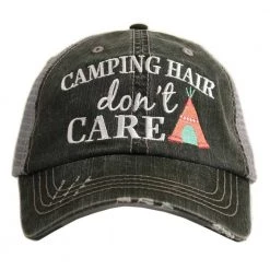 Katydid Camping Hair Don't Care Trucker Hat