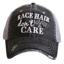 Katydid Hair Don't Care Collection Race Hair Don't Care Trucker Hats