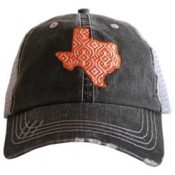Katydid State Love Collection Texas IKAT Patch Trucker Hat