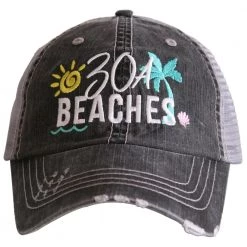 Katydid State Love Collection 30A Beaches Women's Trucker Hats