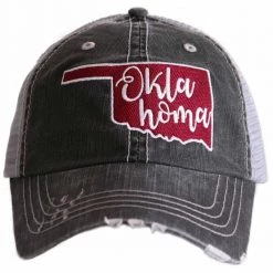 Katydid Oklahoma State CUT OUT Trucker Hat