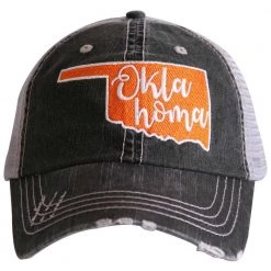 Katydid Oklahoma State CUT OUT Trucker Hat