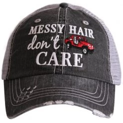 Katydid Hair Don't Care Collection Messy Hair Don't Care Women's Trucker Hat