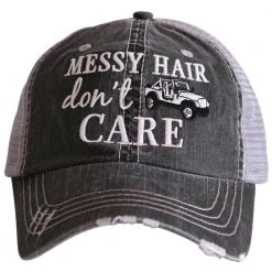 Katydid Hair Don't Care Collection Messy Hair Don't Care Women's Trucker Hat