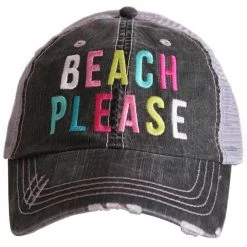 Katydid Beach Please (MULTICOLORED) Trucker Hat Vacay Getaway Collection