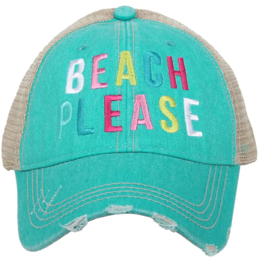 Katydid Beach Please (MULTICOLORED) Trucker Hat Vacay Getaway Collection