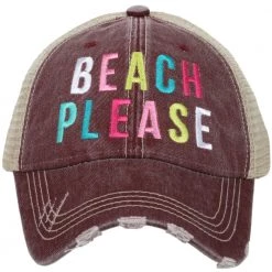 Katydid Beach Please (MULTICOLORED) Trucker Hat Vacay Getaway Collection