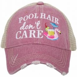 Katydid Pool Hair Don't Care (SWAN FLOAT) Trucker Hat Vacay Getaway Collection