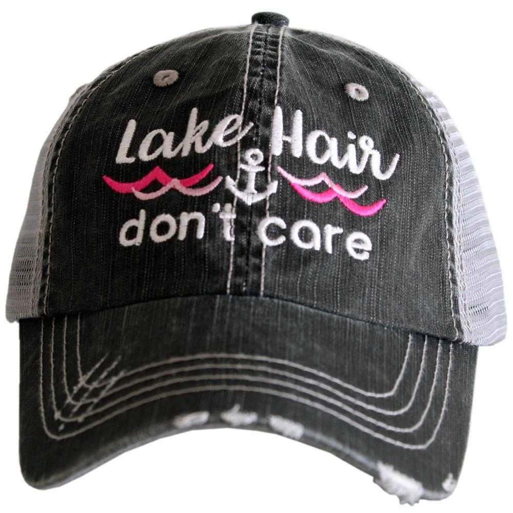 Katydid Lake Hair Don't Care WAVES/ANCHOR Trucker Hat Hair Don't Care Collection