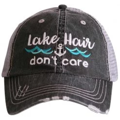 Katydid Lake Hair Don't Care WAVES/ANCHOR Trucker Hat Hair Don't Care Collection