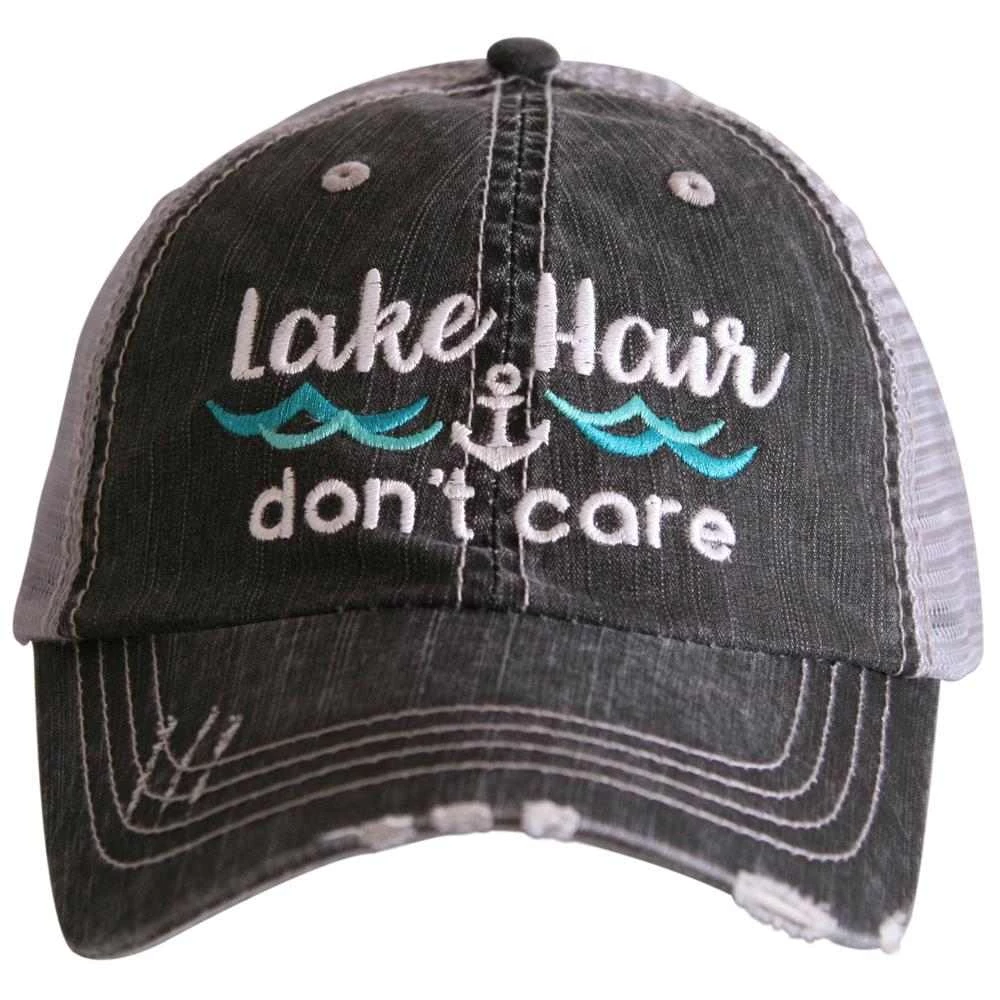 Katydid Lake Hair Don't Care WAVES/ANCHOR Trucker Hat Hair Don't Care Collection