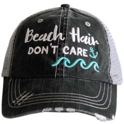 Katydid Beach Hair Don't Care WAVES/ANCHOR Trucker Hat
