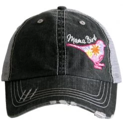 Katydid Mama Bird Side Panel Trucker Hat Mom Life Collection