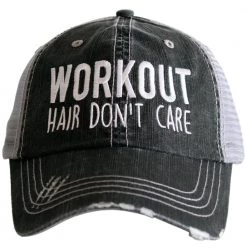 Katydid Workout Hair Don't Care Trucker Hat Weekend Vibes Collection