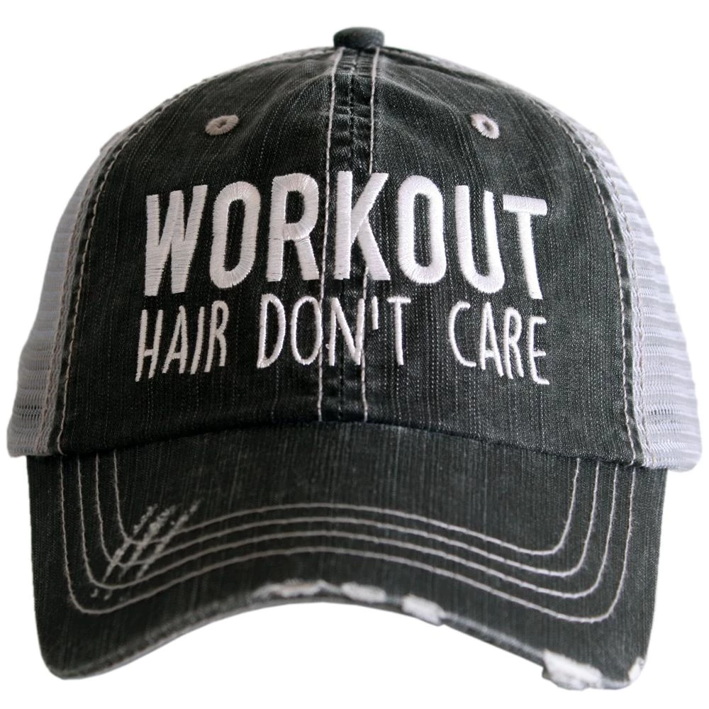 Katydid Workout Hair Don't Care Trucker Hat Weekend Vibes Collection