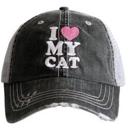 Katydid I Love My Cat Trucker Hats Weekend Vibes Collection
