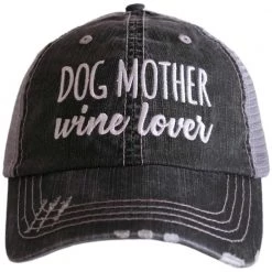 Katydid Dog Mother Wine Lover Trucker Hats Weekend Vibes Collection