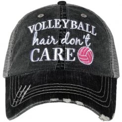 Katydid Volleyball Hair Don't Care Trucker Hats