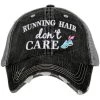 Katydid Running Hair Don’t Care Trucker Hats Game Day Collection