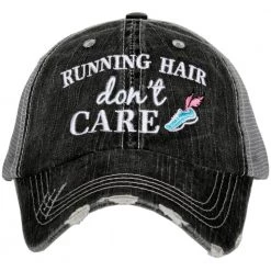 Katydid Running Hair Don’t Care Trucker Hats Game Day Collection
