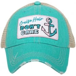 Katydid Vacay Getaway Collection Cruise Hair Don't Care Women's Trucker Hats