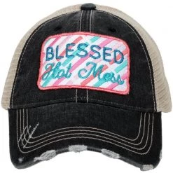 Katydid Blessed Hot Mess Women's Trucker Hats Southern Charm Collection