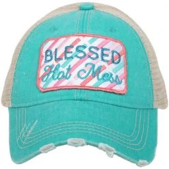 Katydid Blessed Hot Mess Women's Trucker Hats Southern Charm Collection