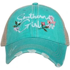 Katydid Southern Girl FLOWERS Women's Trucker Hat Trucker Hats