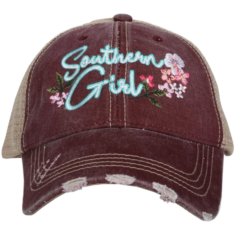 Katydid Southern Girl FLOWERS Women's Trucker Hat Trucker Hats