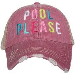 Katydid Pool Please Women's Trucker Hats Vacay Getaway Collection