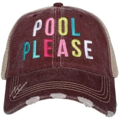 Katydid Pool Please Women's Trucker Hats Vacay Getaway Collection